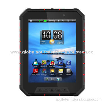 Android Waterproof Tablet PCs with IP68 Level, 12,000mAh Rechargeable Battery, and NFC Optional